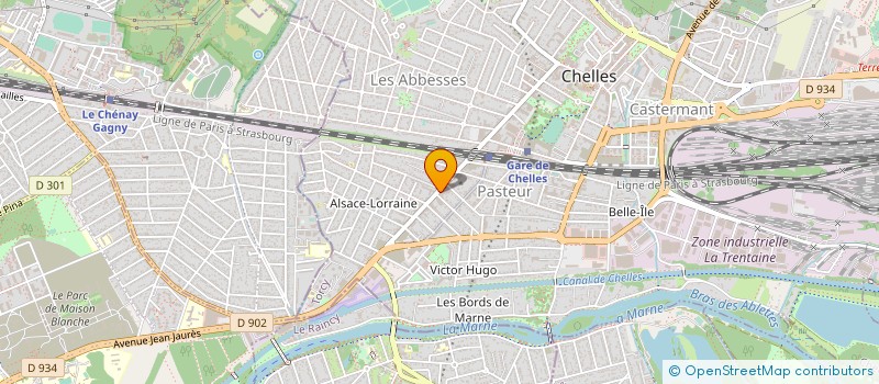 localisation de l'entreprise MB INDUSTRIES à CHELLES