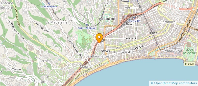 localisation de l'entreprise MB INGENIERIE à NICE