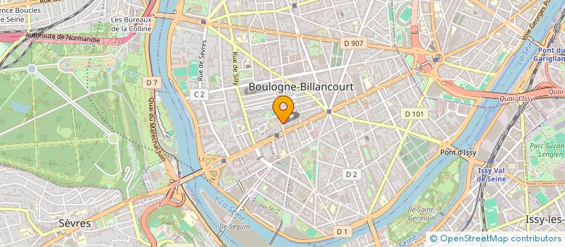 localisation de l'entreprise MB INSTITUT à BOULOGNE-BILLANCOURT