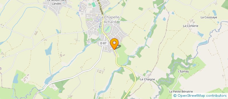 localisation de l'entreprise MB INSTITUT  LES ACHARDS