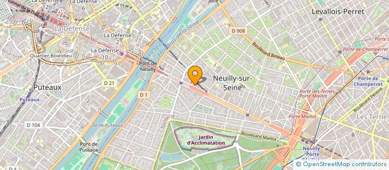 localisation de l'entreprise MB INVEST à BOULOGNE-BILLANCOURT
