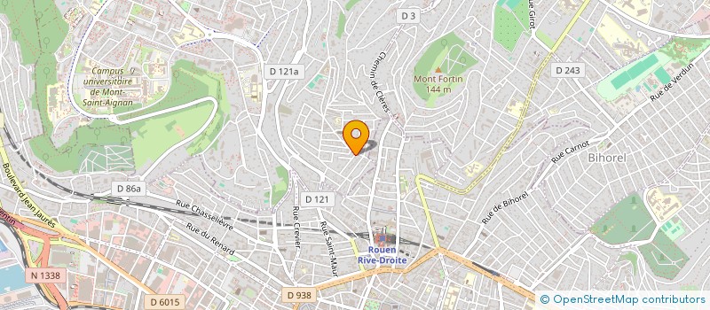 localisation de l'entreprise MB INVEST à MONT-SAINT-AIGNAN