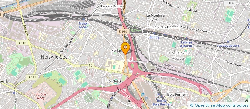 localisation de l'entreprise MB INVEST à NOISY-LE-SEC