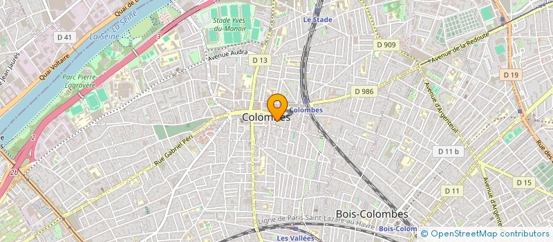 localisation de l'entreprise MB INVEST  COLOMBES