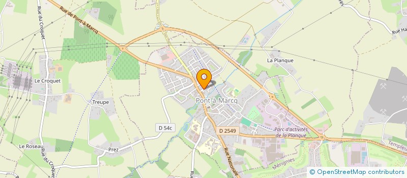 localisation de l'entreprise MB INVEST  PONT-A-MARCQ