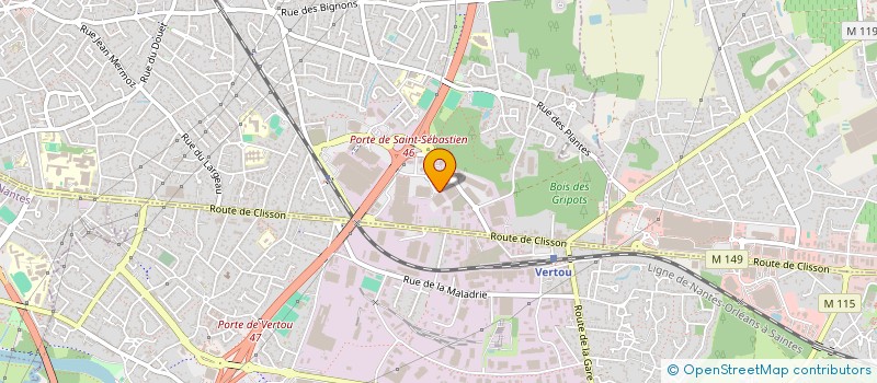 localisation de l'entreprise MB INVEST  SAINT-SEBASTIEN-SUR-LOIRE