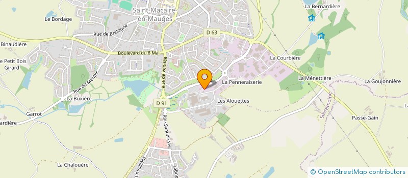 localisation de l'entreprise MB INVESTISSEMENTS à SEVREMOINE