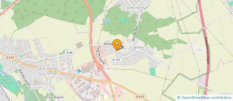 localisation de l'entreprise MB.JA  VILLECHETIF