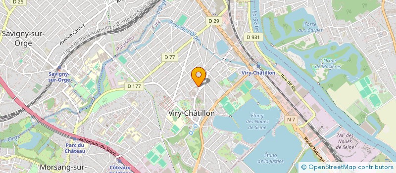 localisation de l'entreprise MB LAC OPTIQUE à VIRY-CHATILLON