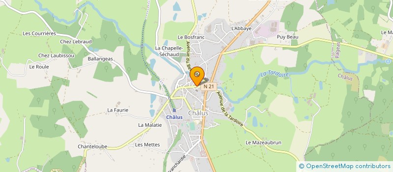 localisation de l'entreprise MB LATHIERE à CHALUS