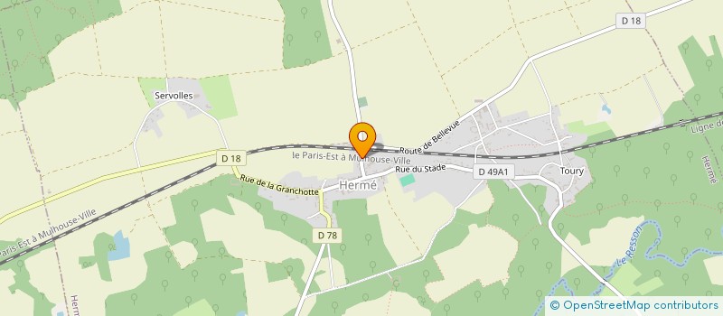 localisation de l'entreprise MB LEVAGE - MANUTENTION à HERME