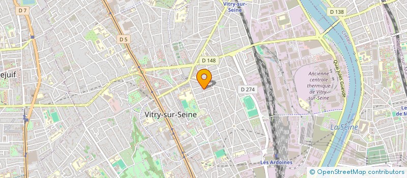 localisation de l'entreprise MB & LH à VITRY-SUR-SEINE