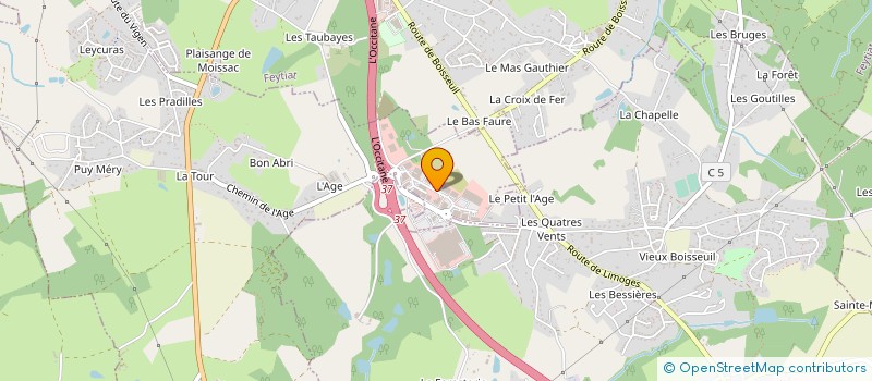localisation de l'entreprise MB LIMOGES à LE VIGEN