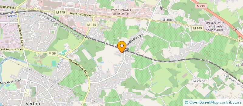 localisation de l'entreprise MB LOCATIF à VERTOU