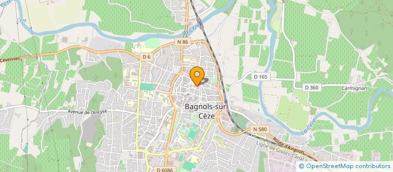localisation de l'entreprise MB LOCATION  BAGNOLS-SUR-CEZE