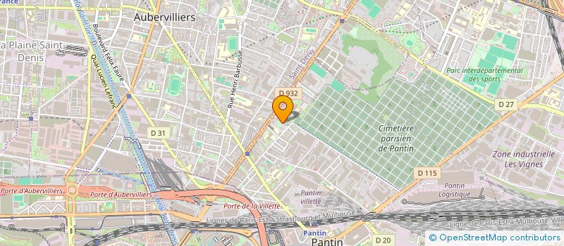 localisation de l'entreprise MB LOGISTIC  PANTIN