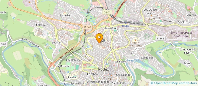 localisation de l'entreprise MB LOGISTIQUE  RODEZ