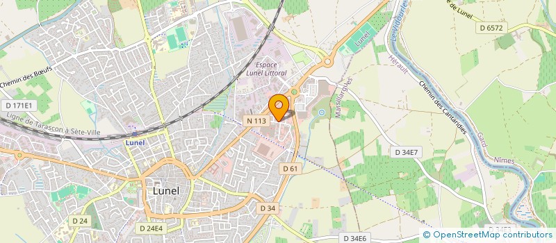 localisation de l'entreprise MB LUNEL  LUNEL