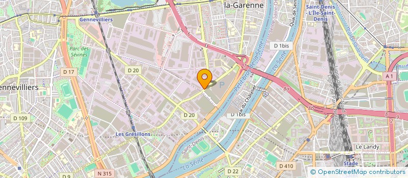 localisation de l'entreprise MB MENUISERIE à VILLENEUVE-LA-GARENNE