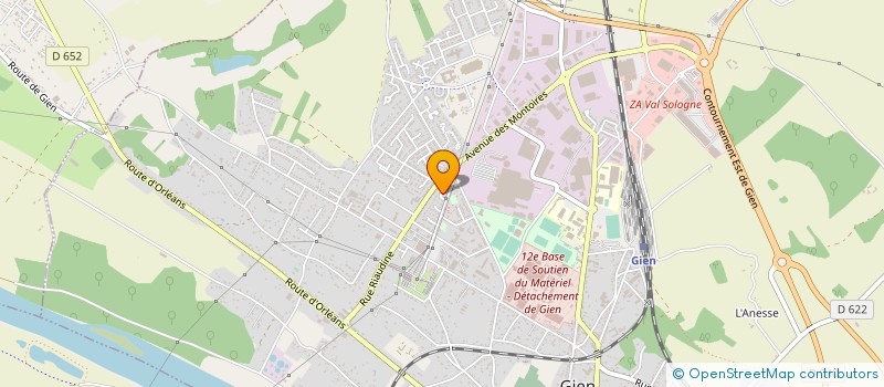 localisation de l'entreprise MB NEGOCE AUTO à GIEN