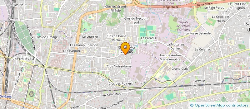 localisation de l'entreprise MB NEO ENERGIE à ORLEANS