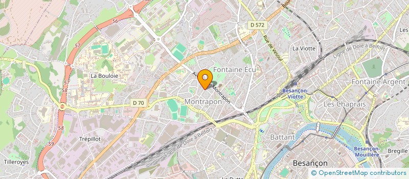 localisation de l'entreprise MB NETTOYAGE  BESANCON