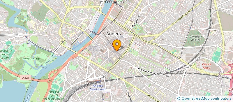 localisation de l'entreprise MB OPTIQUE à ANGERS