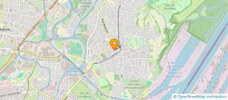 localisation de l'entreprise MB PARTICIPATIONS à STRASBOURG
