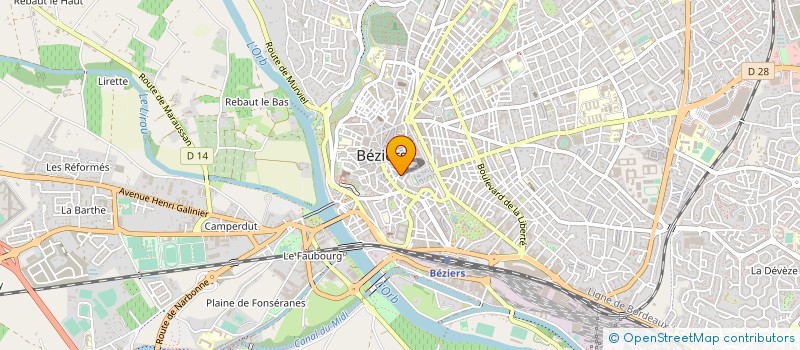 localisation de l'entreprise MB PEINTURE  BEZIERS