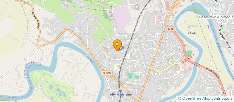 localisation de l'entreprise MB PEINTURE à ALBI