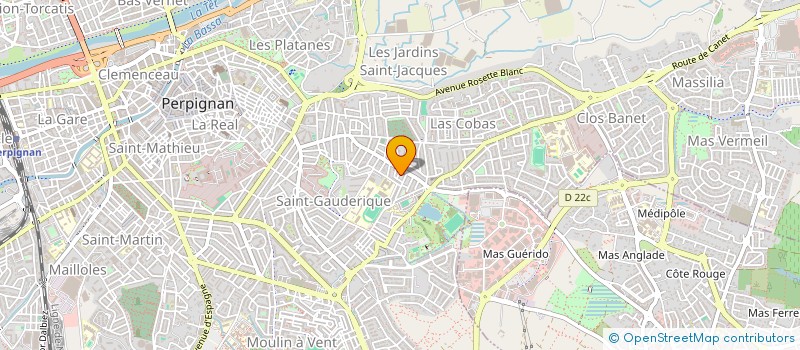 localisation de l'entreprise MB PERPIGNAN FAUCEILLE  PERPIGNAN