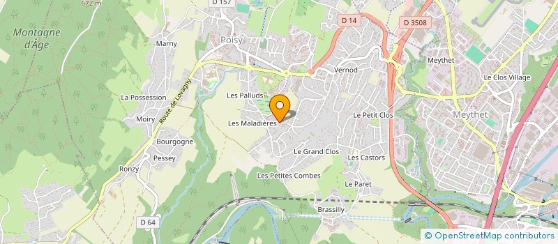 localisation de l'entreprise MB PLATRERIE  POISY