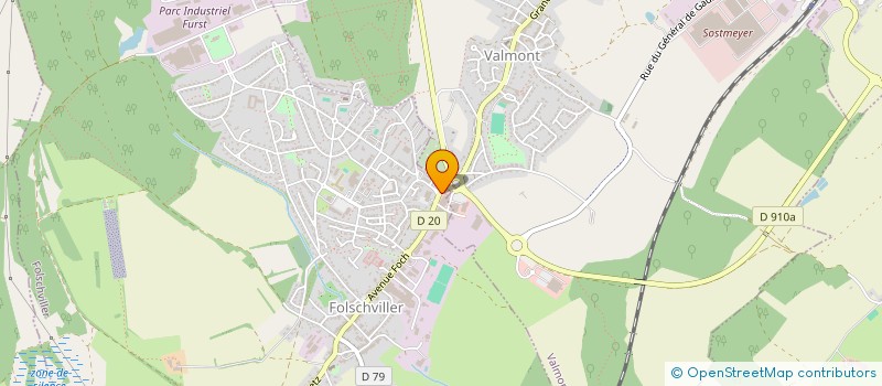 localisation de l'entreprise MB PNEUS  FOLSCHVILLER