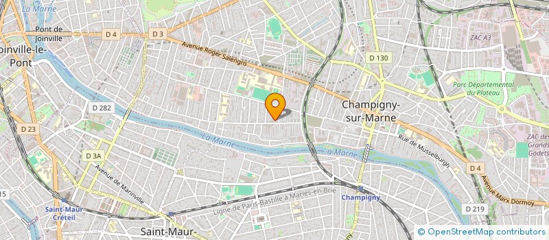 localisation de l'entreprise MB PRESTIGE GREEN à CHAMPIGNY-SUR-MARNE