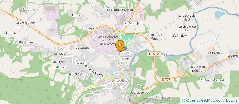 localisation de l'entreprise MB PRO  LA GACILLY