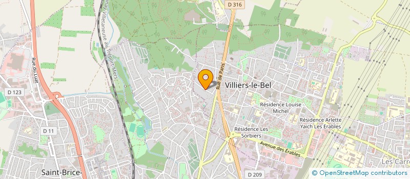 localisation de l'entreprise MB PRO  VILLIERS-LE-BEL