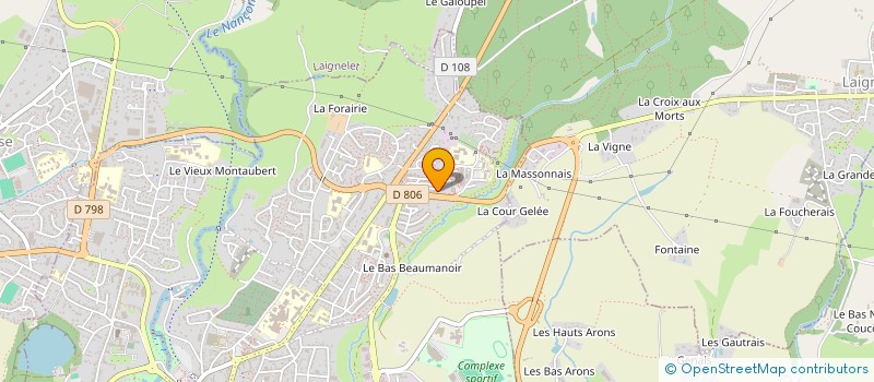 localisation de l'entreprise MB PRO  FOUGERES
