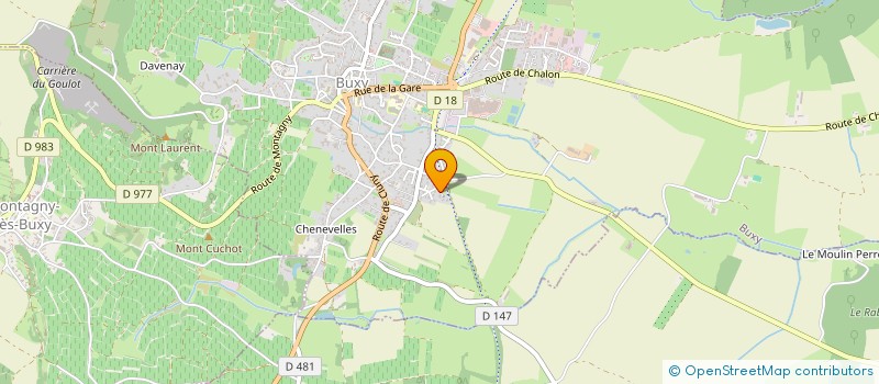 localisation de l'entreprise MB RACING  BUXY