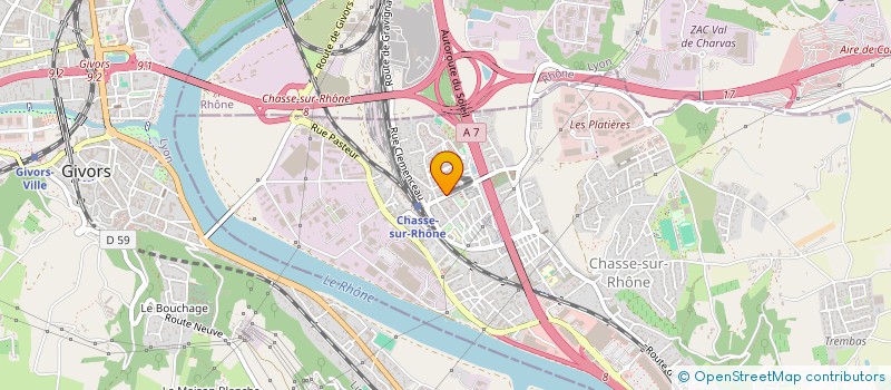 localisation de l'entreprise MB RAVALPRO à CHASSE-SUR-RHONE