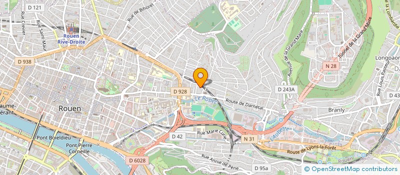 localisation de l'entreprise MB RENOV à ROUEN