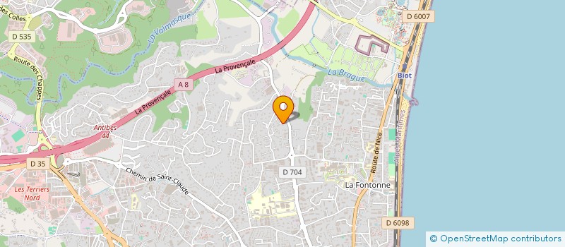 localisation de l'entreprise MB RENOVATION à ANTIBES