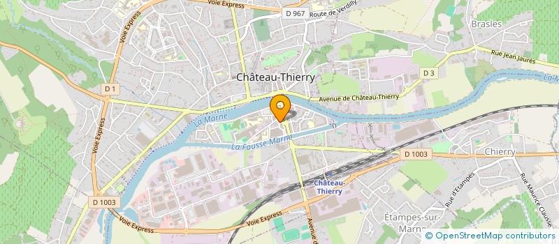 localisation de l'entreprise MB RESTAURATION à CHATEAU-THIERRY
