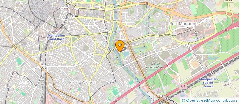 localisation de l'entreprise MB RESTAURATION à MONTPELLIER