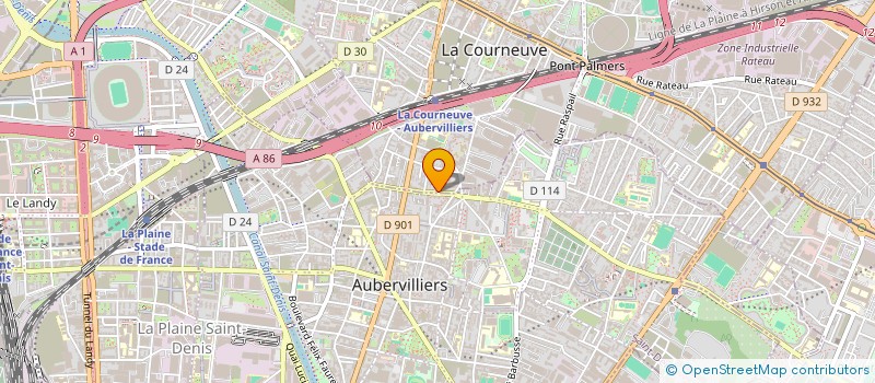 localisation de l'entreprise MB RETOUCHERIE à LA COURNEUVE