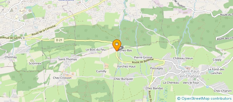 localisation de l'entreprise MB&RF ( MAISONS BOIS & RENOVATIONS FRANCE  NEUVECELLE