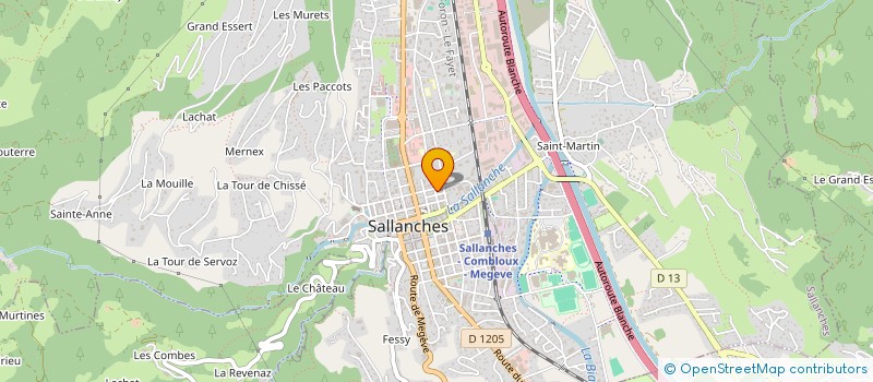 localisation de l'entreprise MB SANIT à SALLANCHES