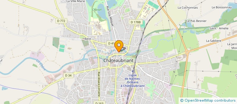 localisation de l'entreprise MB SAULNIER  CHATEAUBRIANT