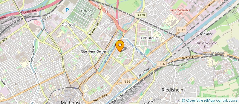 localisation de l'entreprise MB SECURITE à MULHOUSE
