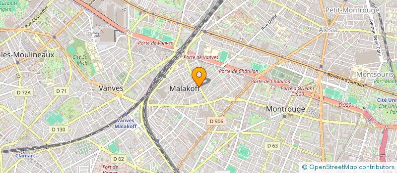 localisation de l'entreprise MB SERVICE VIDEO à MALAKOFF