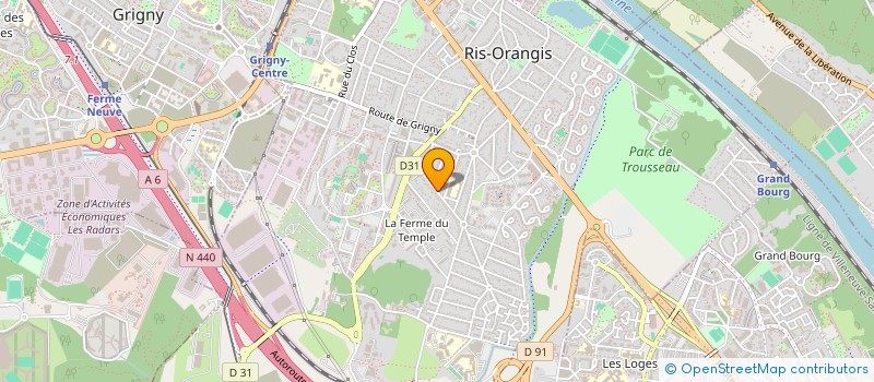 localisation de l'entreprise MB SERVICES  RIS-ORANGIS